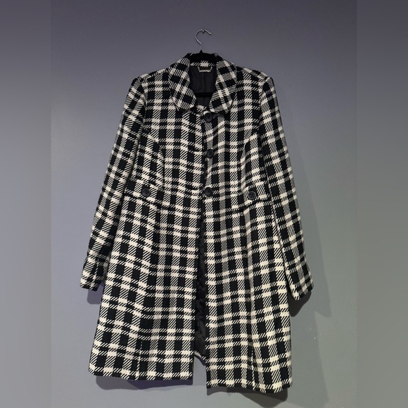 Apt. 9 Monochrome Check Trench Coat - Picture 10 of 12